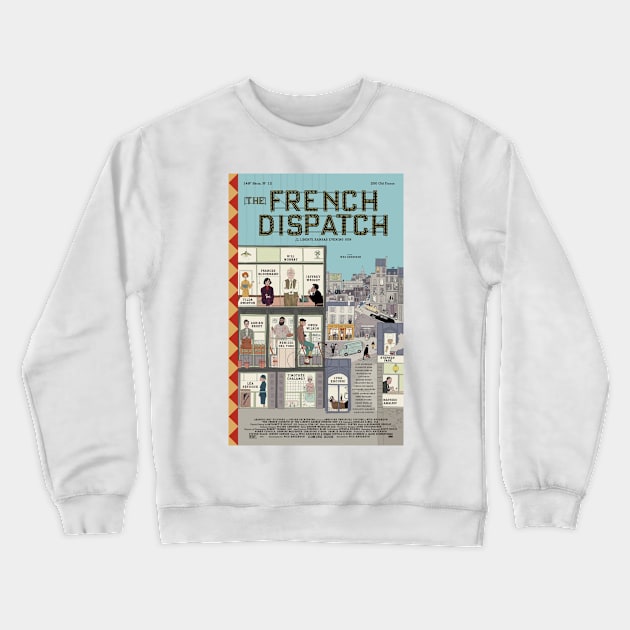 Wes Anderson the French Dispatch Crewneck Sweatshirt by uchix